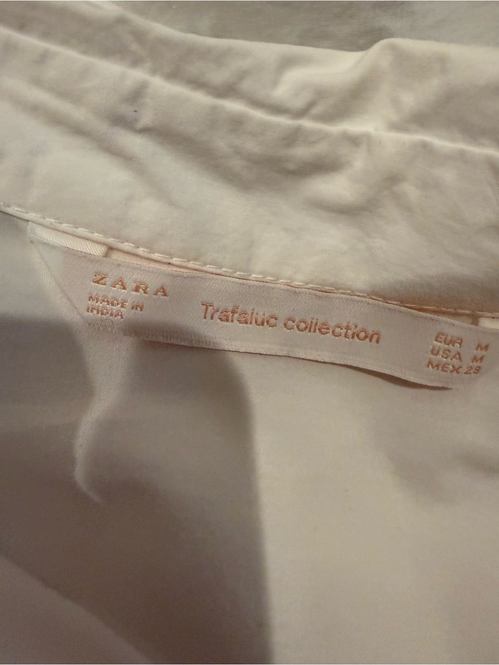 Zara White Floral Embroidered Shirt - Picture 6 of 7